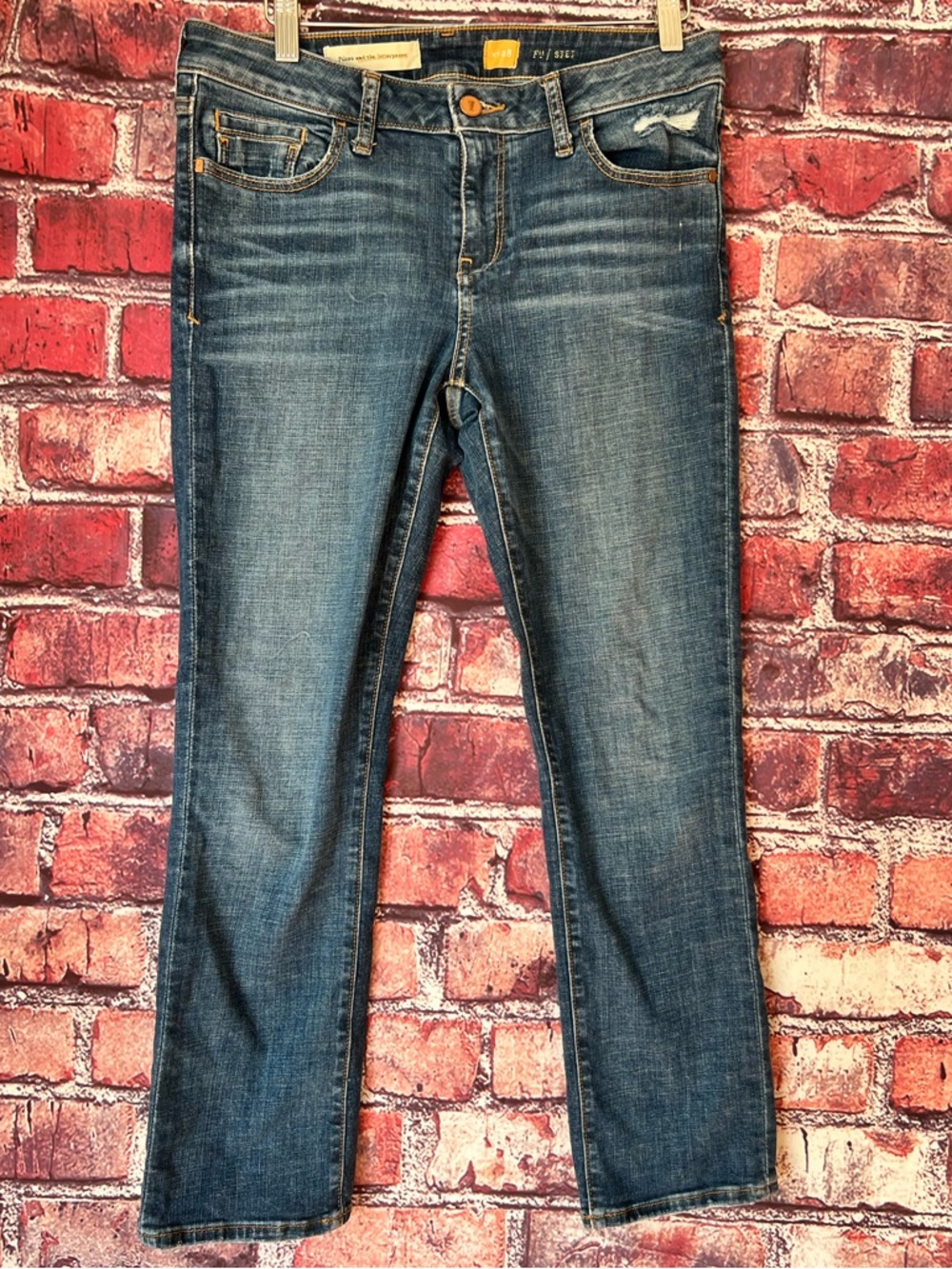 Pilcro and the Letterpress Stet Skinny Jeans - Mid-Rise Blue Wash
